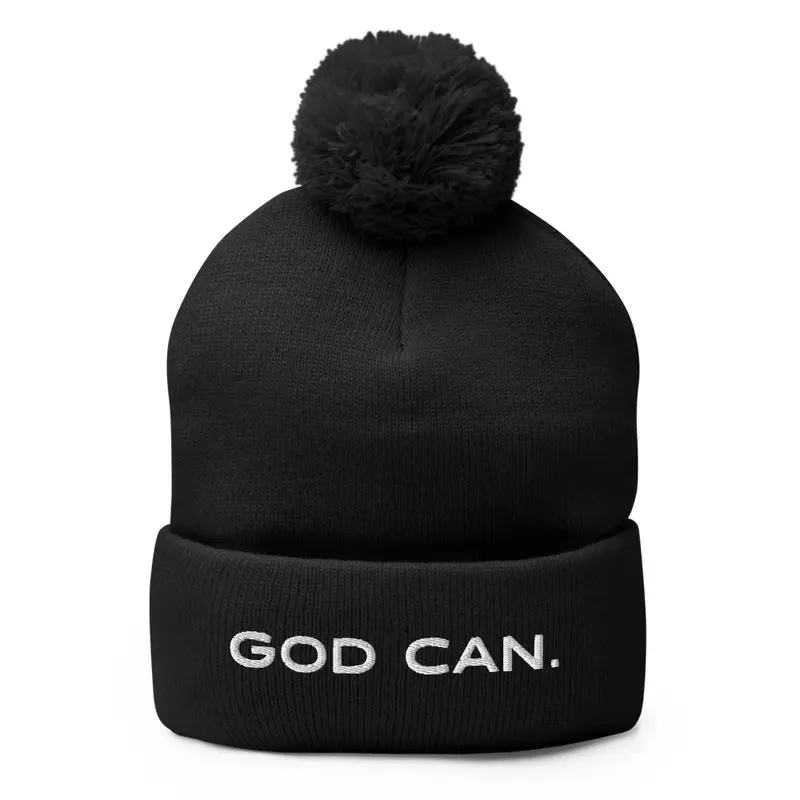 God Can — Pom Pom Knit Cap