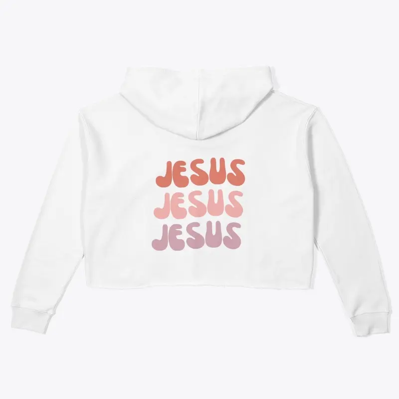 Women's Cropped Hoodie — Jesus